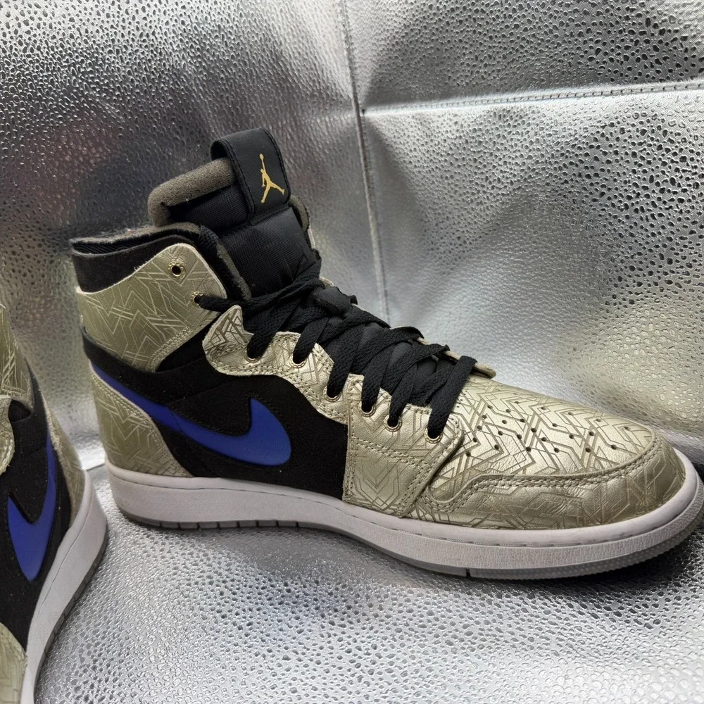 Size 12 ‎ Nike Air Jordan 1 High Zoom Air Comfort Gold Laser Sneakers DQ0659-700